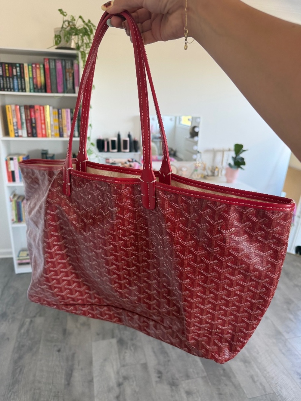 Red Goyard Tote